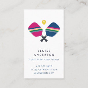 Pickleball Coach + Personal Trainer Business Card Visitenkarte