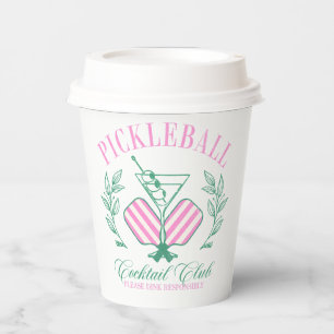Pickleball Cocktail Club Pappbecher