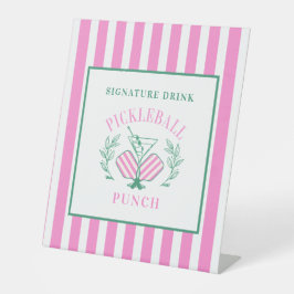 Pickleball Cocktail Club | Signaturentrink Sockelschild