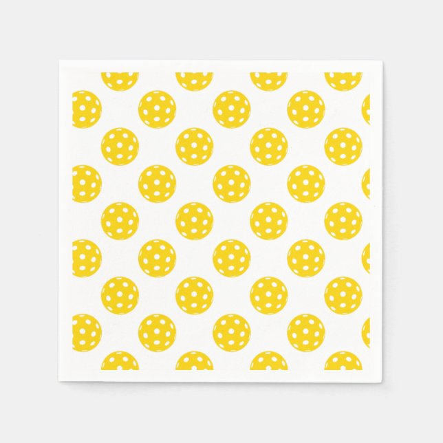 Pickleball Cocktail Napkins Serviette (Vorderseite)