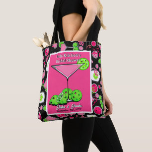 Pickleball-Cocktail Pink Grün Schwarz Personalisie