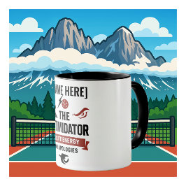 Pickleball Coffee Mug With The Intimidator Design Tasse