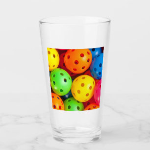 Pickleball Colorful Glas