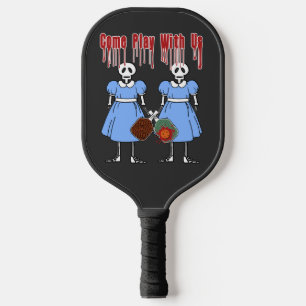 Pickleball Come Play mit Uns Horror Movie Twins Schläger
