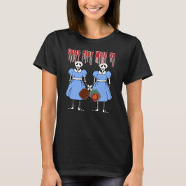 Pickleball Come Play mit Uns Horror Movie Twins T-Shirt