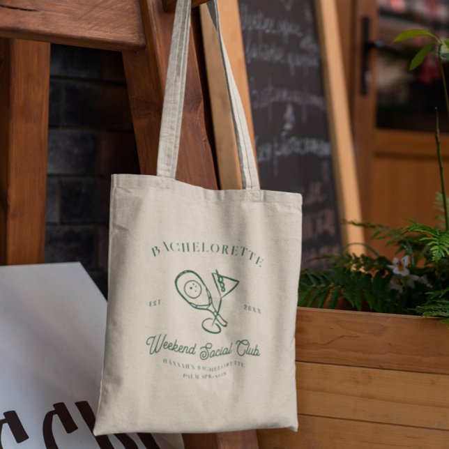 Pickleball Country Club | Bachelorette Tragetasche (Von Creator hochgeladen)