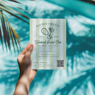 Pickleball Country Club Bachelorette Weekend Einladung
