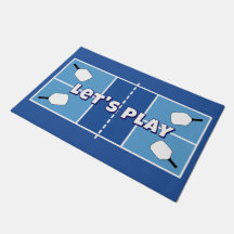 Pickleball Court Carolina Blue Personalized