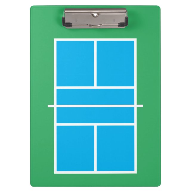 Pickleball Court Clipboard für gecoacht Unterricht Klemmbrett (Vorderseite)