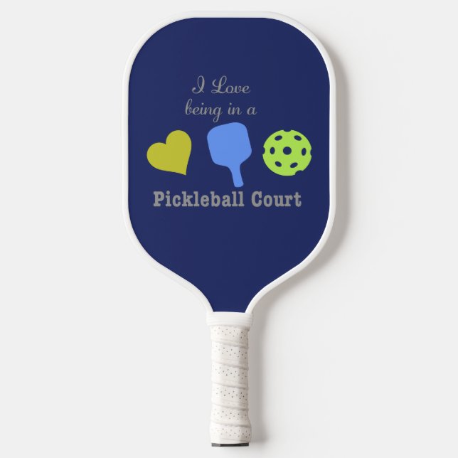 Pickleball Court Funny Pickleball Schläger (Vorderseite)
