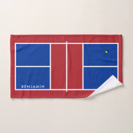 Pickleball Court Individuelle Name Handtuch