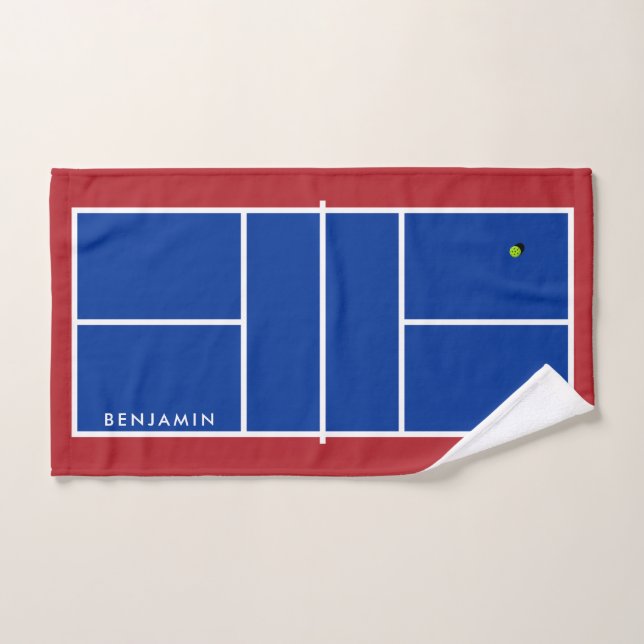 Pickleball Court Individuelle Name Handtuch (Handtuch)