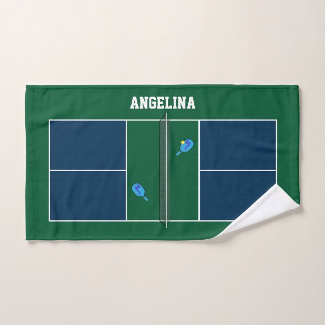 Pickleball Court Personalisiert Handtuch (Handtuch)