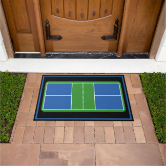 Pickleball Court Welcome Mat - Blue and Green Fußmatte