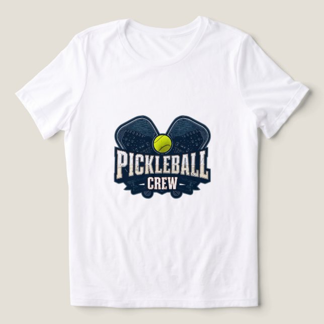 Pickleball Crew Shirt – Vintage Pickleball Team Ba (Design Vorderseite)