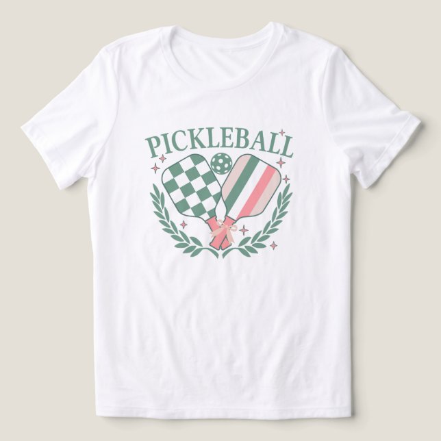 Pickleball Crossed Paddles Tri-Blend Shirt (Design Vorderseite)