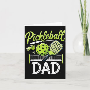 Pickleball Dad passende Sportfamilie Spieltag Karte