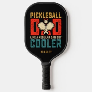 Pickleball Dad Typography Personalized Name Pickleball Schläger