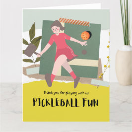 Pickleball Dankeskarte