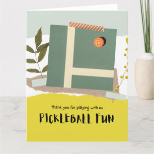 Pickleball Dankeskarte