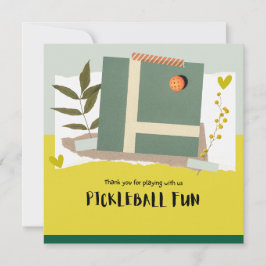 Pickleball Dankeskarte