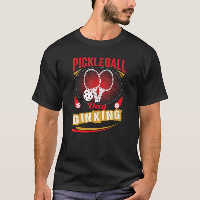 Pickleball Day Dinking Player Kleidungskit net mac T-Shirt (Vorderseite)