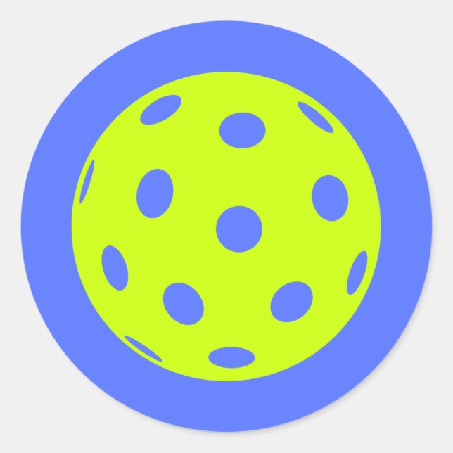 Pickleball Decal oder Aufkleber! Runder Aufkleber (Vorderseite)