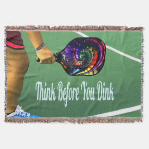 Pickleball denken, bevor Sie trinken Decke