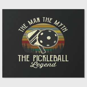 Pickleball- Der Mann, Der Mythos, Die Legende  Geschenkpapier