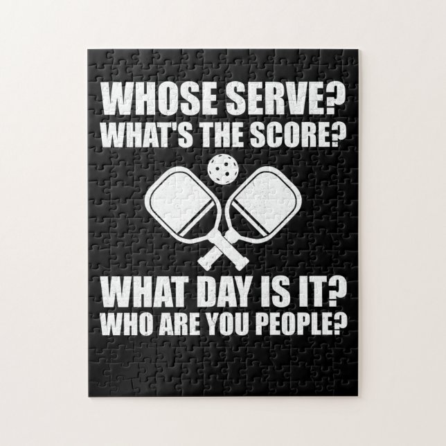 Pickleball, dessen Serve-Score-Liga Pickleball Puzzle (Vertikal)