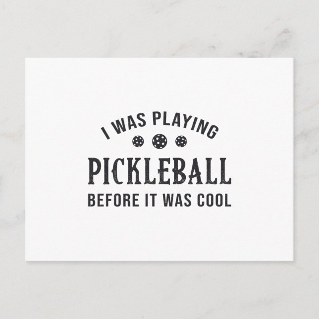Pickleball Dink I Was Playing Pickleball Gift Postkarte (Vorderseite)