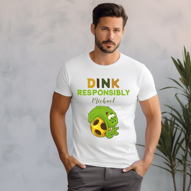 Pickleball Dink verantwortungsbewusst T - Shirt de (Von Creator hochgeladen)