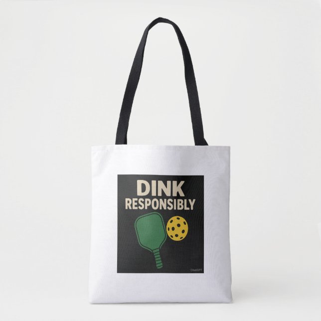 Pickleball Dink Verantwortungsvolle Tasche (Vorderseite)