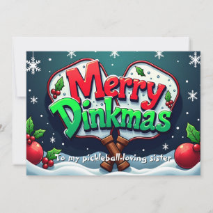 Pickleball Dink, wenn du Weihnachten liebst