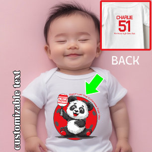 Pickleball Dink wie ein Panda Baby Strampler