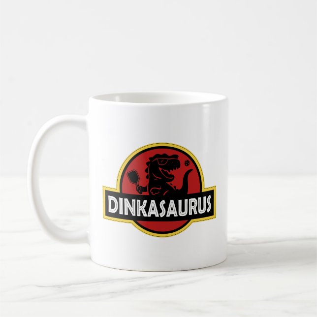 Pickleball Dinkasaurus Kaffeetasse (Links)