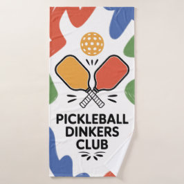 Pickleball Dinkers Club Paddle Grafik Sport Badehandtuch