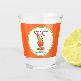 Pickleball Dinks & Drinks Personalisierter Hurrika Schnapsglas
