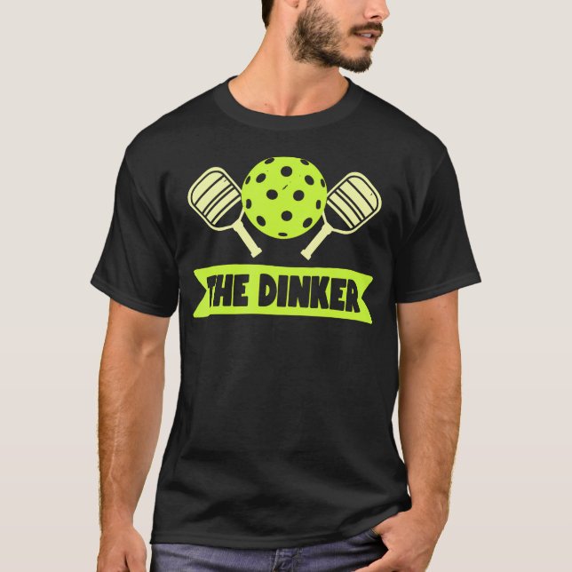 Pickleball-Doppelpartner-Tages-Dinker Pickle T-Shirt (Vorderseite)