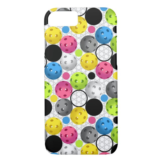 Pickleball Druck mit Tupfen Case-Mate iPhone Hülle (Rückseite)