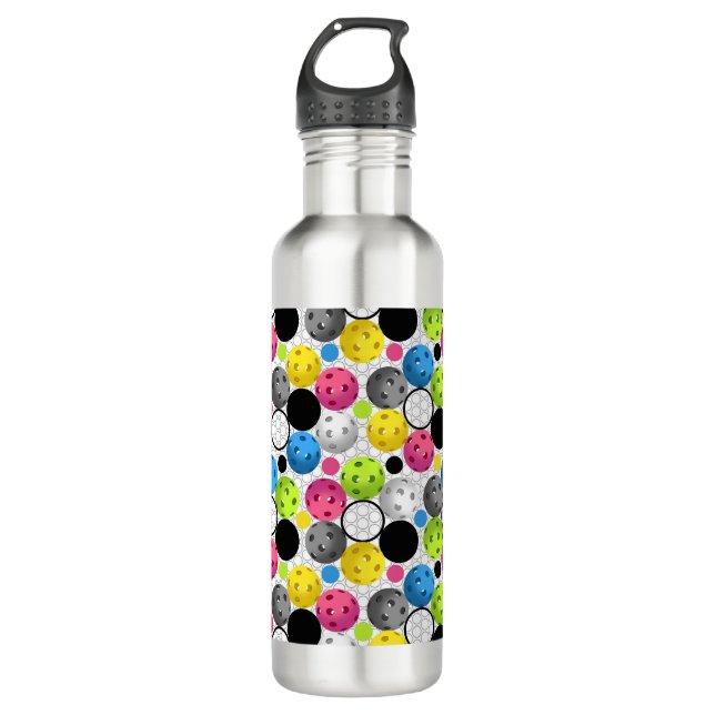 Pickleball Druck Trinkflasche (Vorderseite)