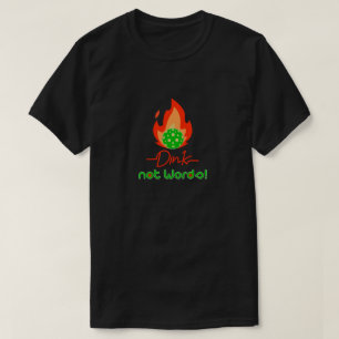Pickleball, dunkler T - Shirt, keine Worte - Pickl T-Shirt