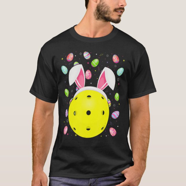 Pickleball Easter Egg Pickleball Ostern Su T-Shirt (Vorderseite)