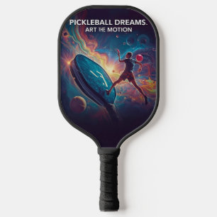 Pickleball Energy Swirl - Abstraktes Motion Poster Pickleball Schläger