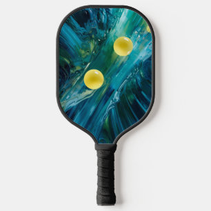 Pickleball Energy Swirl - Abstraktes Motion Poster Pickleball Schläger