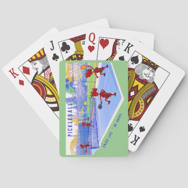Pickleball Enjoy Life ... Klassische Spielkarten (Rückseite)