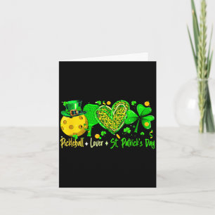 Pickleball-Enthusiast St. Patrick's Day Spieler Te Karte