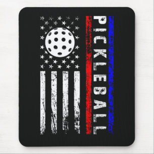 Pickleball-Enthusiasten 4. Juli Amerikanische Flag Mousepad