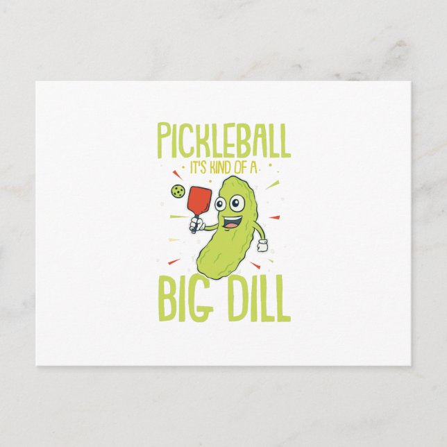 Pickleball Es ist ein großes Geschenk für den Dill Ankündigungspostkarte (Vorderseite)