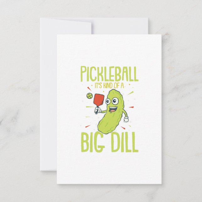 Pickleball Es ist ein großes Geschenk für den Dill Dankeskarte (Vorderseite)